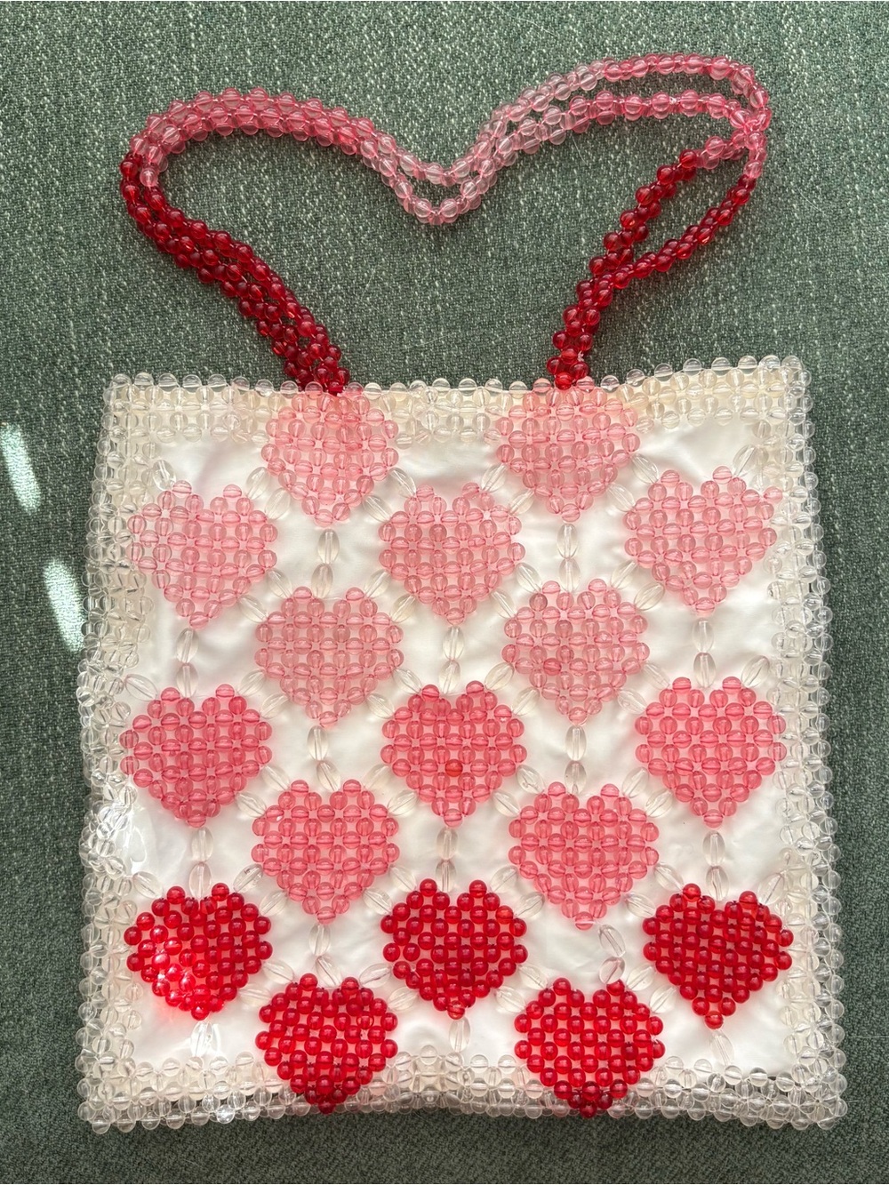 Isaac Mizrahi Beaded Heart Tote Bag